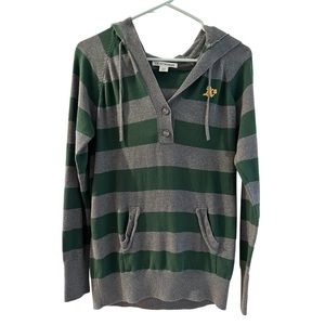 Oakland A’s Striped Hooded Sweater